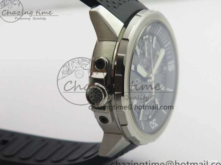 MIROTIME 0110 Aquatimer Chrono IW376803 V6F 1:1 Best Edition Gray Dial on Rubber Strap A FlexibleFit 7153